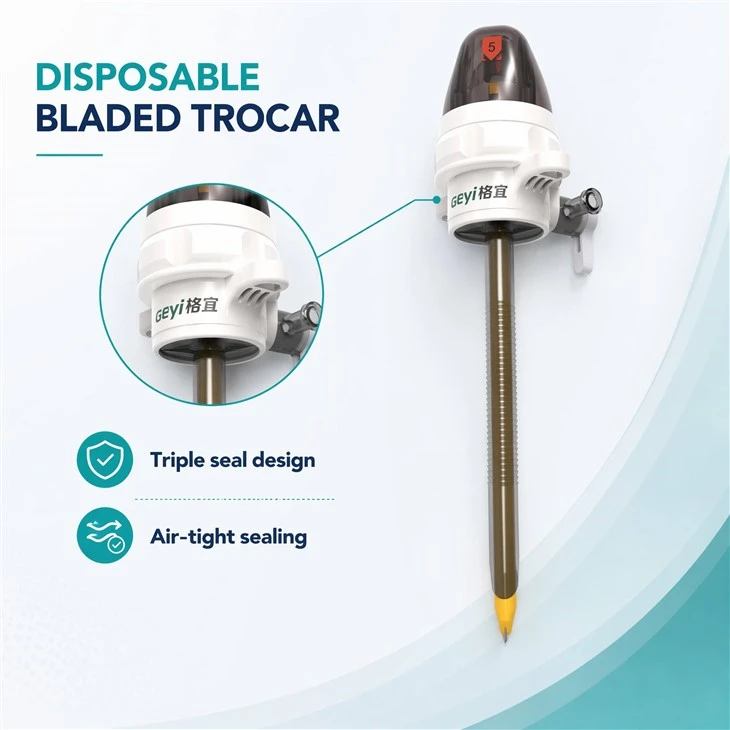 Disposable Bladed Trocars 5mm 10mm 12mm high quality